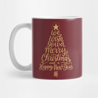 We wish you a merry Christmas tree Mug